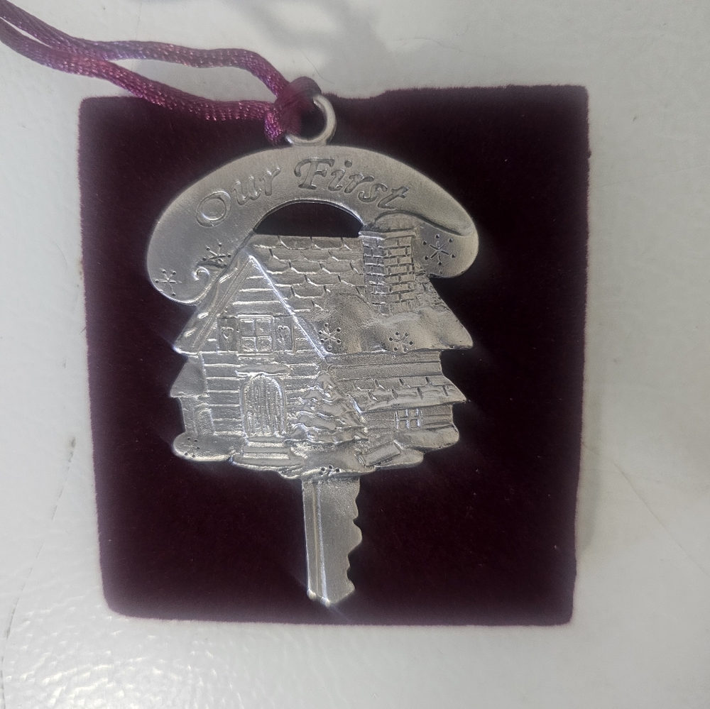 Seagull Pewter Our First House key Ornament
